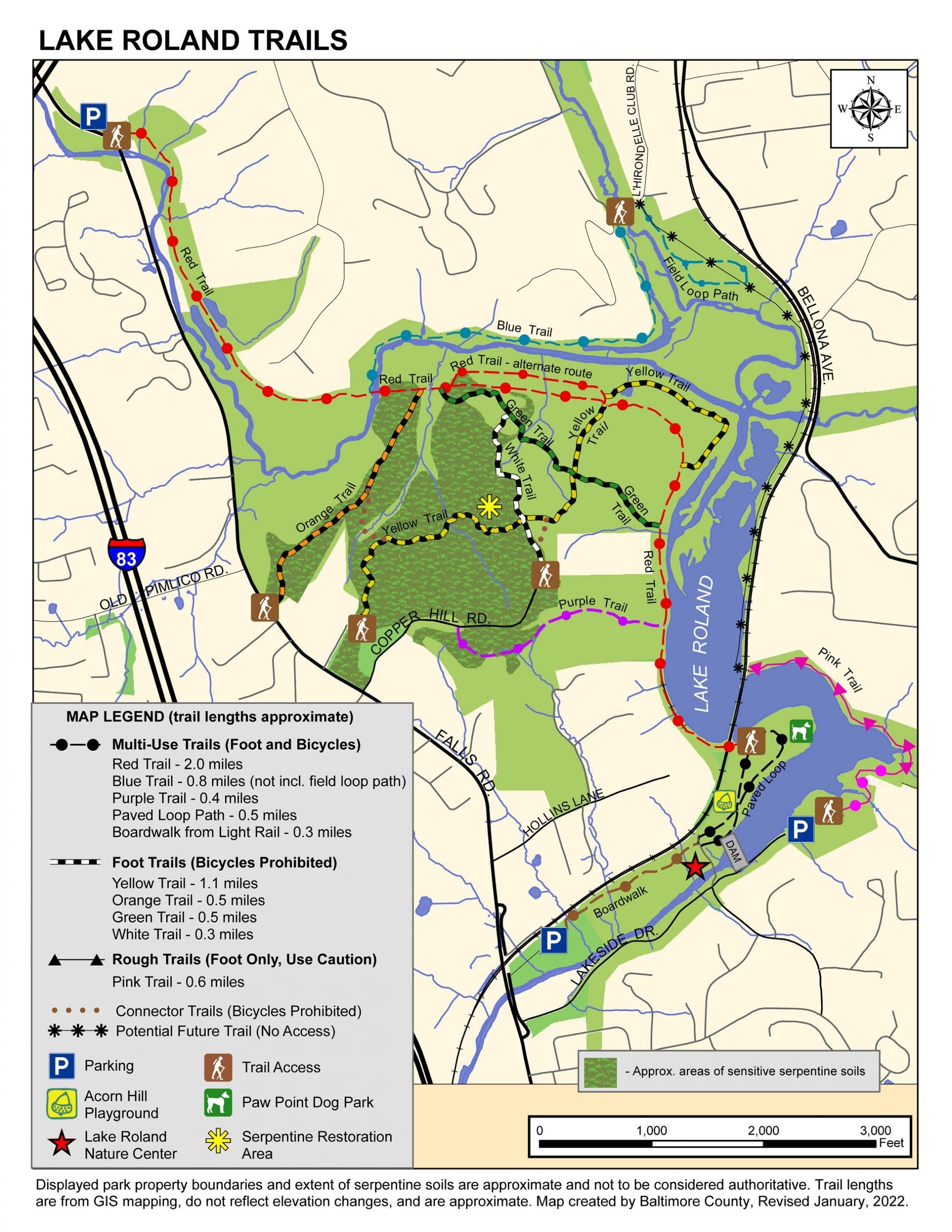 Park & Trail Maps - Lake Roland Nature Council